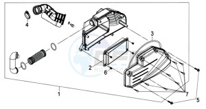 JOYRIDE 125 EVO L6 drawing AIRFILTER