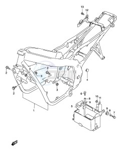 GS500 (P19) drawing FRAME (MODEL K3)