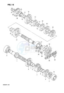 DR250 (E24) drawing TRANSMISSION (~E.NO.104152)