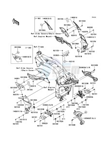 Z750 ZR750L8F GB XX (EU ME A(FRICA) drawing Frame Fittings