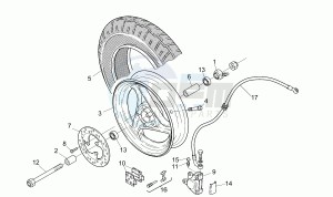 SR 50 Air (Vertical cylinder) vertical cil Air cooled drawing Front wheel