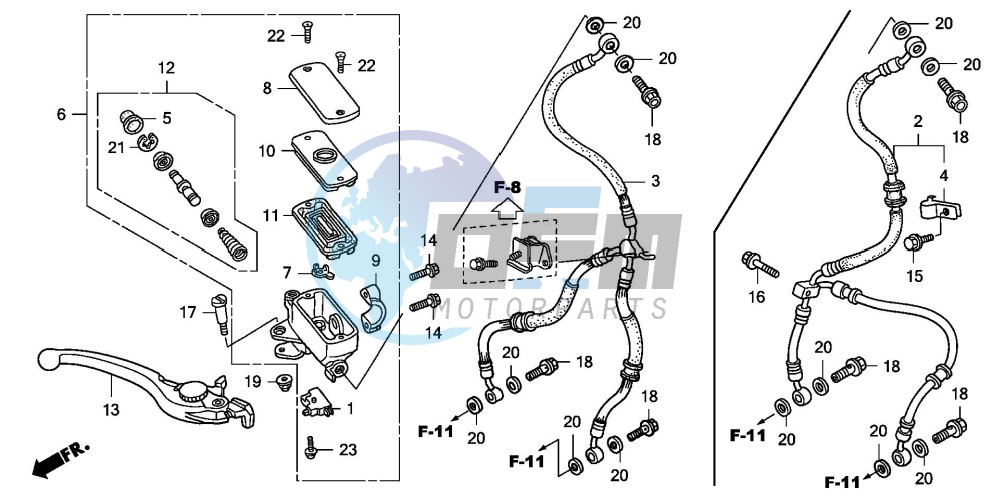 FR. BRAKE MASTER CYLINDER (CB1300/S)