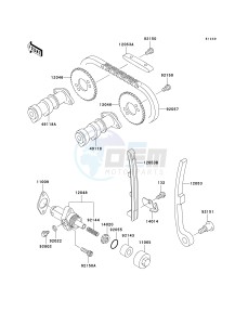 KL 250 G [SUPER SHERPA] (G9F) G9F drawing CAMSHAFT-- S- -_TENSIONER