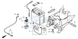 VT125C drawing BATTERY