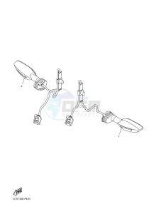 YZF-R1 998 R1 (2CR1 2CR2) drawing FLASHER LIGHT