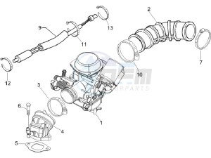 S 150 4T Vietnam drawing Carburettor  assembly - Union pipe