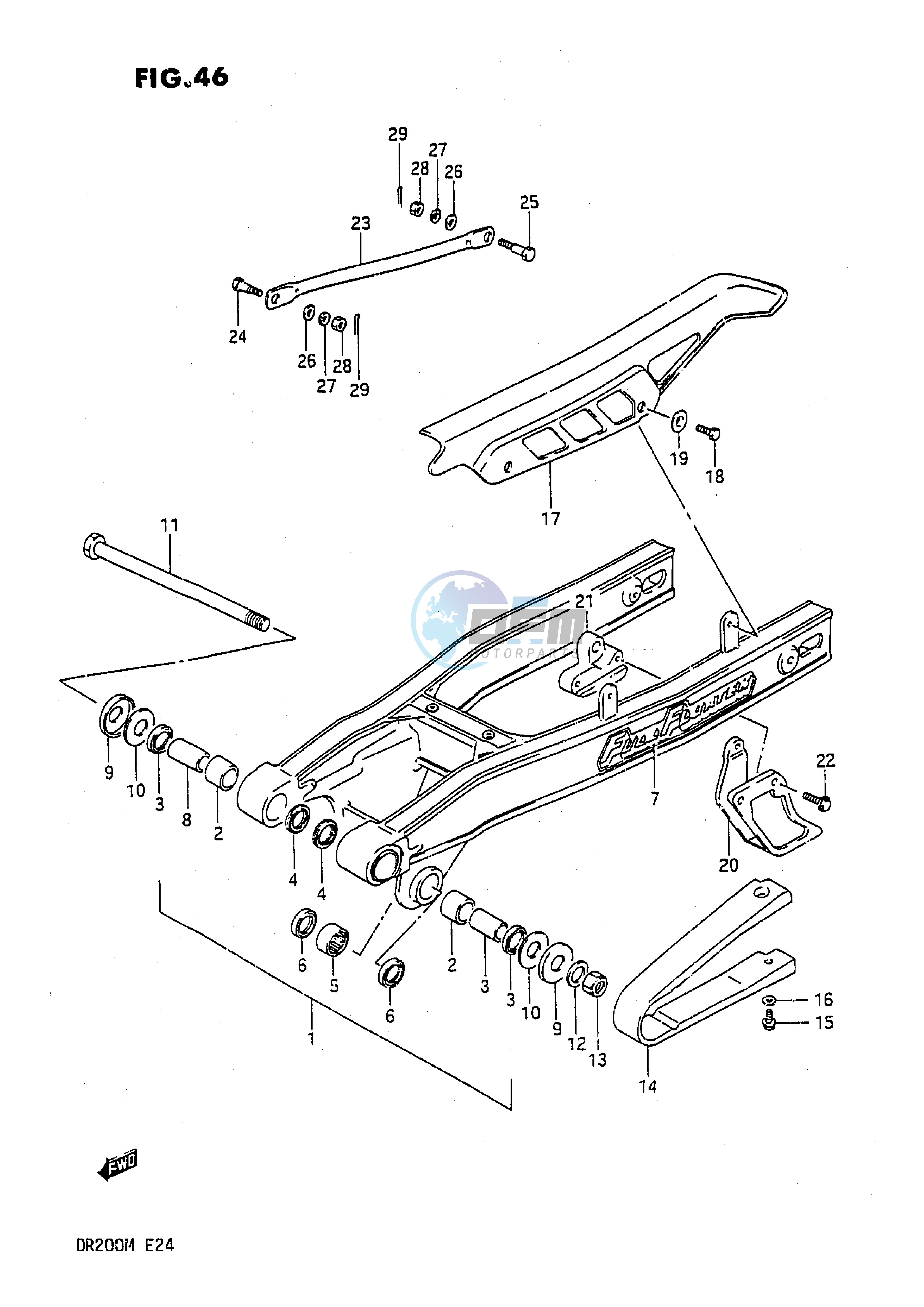 REAR SWINGING ARM