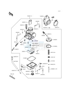 KDX 200 E [KDX200] (E1-E3) [KDX200] drawing CARBURETOR