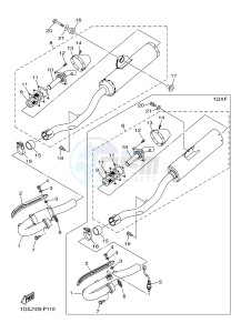 WR450F (1DXJ 1DXF 1DXH 1DXG) drawing EXHAUST