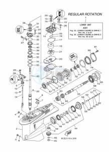 F225FETX drawing PROPELLER-HOUSING-AND-TRANSMISSION-1