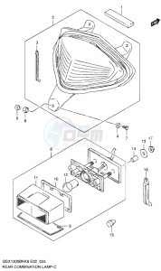 GSX1300B B-KING drawing REAR COMBINATION LAMP