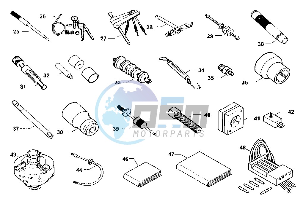 WORKSHOP SERVICE TOOLS, ENGINE