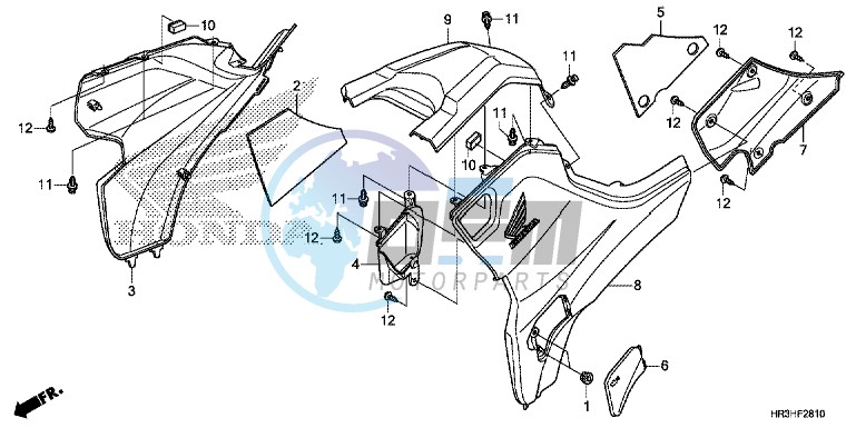 SIDE COVER/TANK COVER