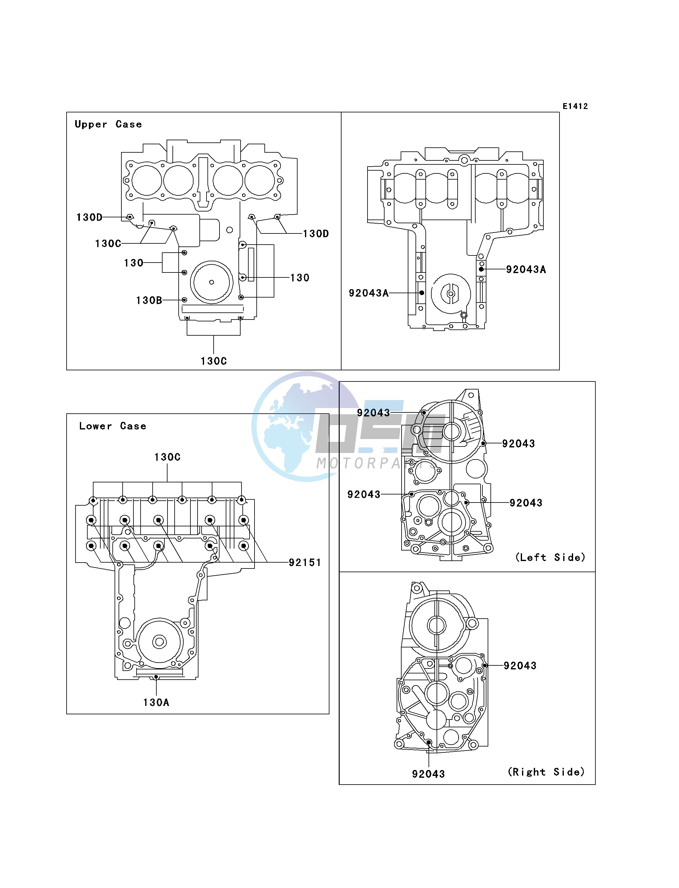 CRANKCASE BOLT PATTERN