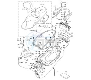 VP X-CITY 250 drawing SEAT