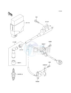 KVF 300 A [PRAIRIE 300 4X4] (A1-A4) [PRAIRIE 300 4X4] drawing IGNITION SYSTEM