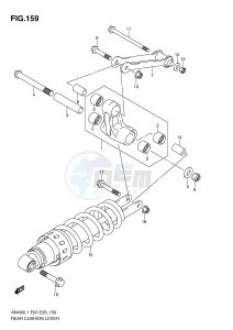 AN400 (E03) Burgman drawing REAR CUSHION LEVER (AN400L1 E3)