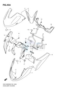 GSX1300BK (E2) drawing HEADLAMP HOUSING (MODEL L0)