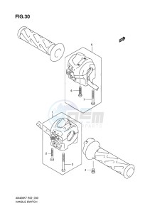 AN400 ABS BURGMAN EU-UK drawing HANDLE SWITCH