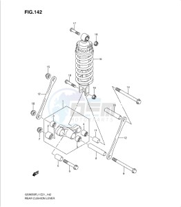 GSXF650 drawing REAR CUSHION LEVER (GSX650FUL1 E21)