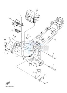 XJ6SA 600 DIVERSION (S-TYPE, ABS) (36DF 36DJ) drawing FRAME