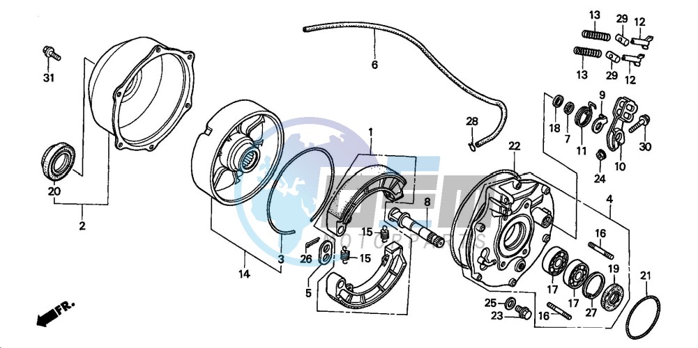 REAR BRAKE PANEL