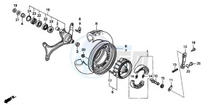 CH125 drawing REAR WHEEL