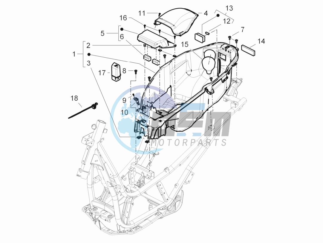 Rear cover - Splash guard