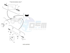 YFM700FWAD GRIZZLY 700 EPS (BLTH) drawing WVTA LIGHTNING