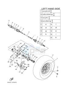 YXZ1000E YXZ10YPXG YXZ1000R EPS (2HC4) drawing REAR WHEEL