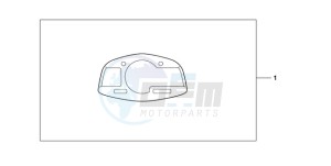 CBR600RAA BR / ABS - (BR / ABS) drawing METER PANEL