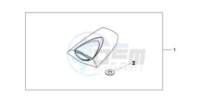 CBR600RR9 U / MME SPC 2U drawing SEAT COWL *NHB01*