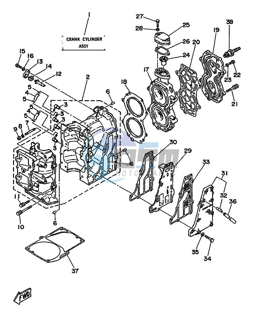 CYLINDER--CRANKCASE