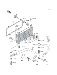 ZX 600 E [NINJA ZX-6] (E1-E3) [NINJA ZX-6] drawing OIL COOLER