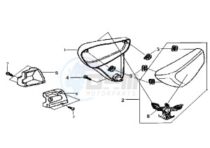 HUSKY - 125 cc drawing SIDE COVERS