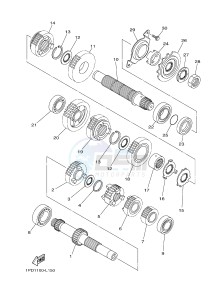 YFZ450 YFZ450D (1PD5 1PD6) drawing TRANSMISSION