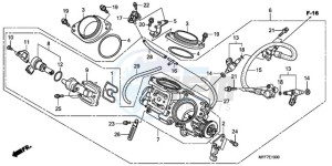 XL700V9 UK - (E / MKH) drawing THROTTLE BODY