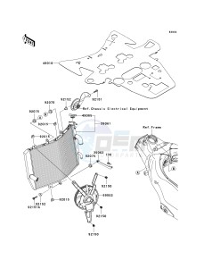 ZX 1000 D [NINJA ZX-10R] (D6F-D7FA) D7F drawing RADIATOR