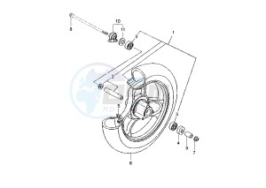 YN NEO'S 100 drawing FRONT WHEEL