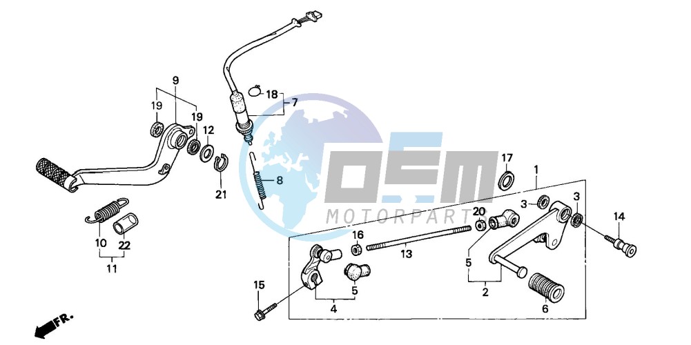 BRAKE PEDAL/CHANGE PEDAL