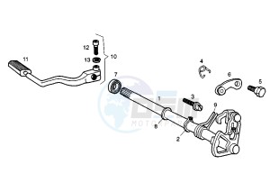 SENDA R - 50 cc drawing GEAR CHANGE MECHANISM