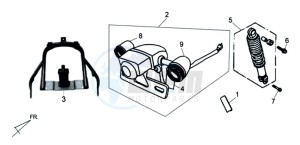 CELLO 50 drawing TAIL LIGHT - REAR SUSPENSION