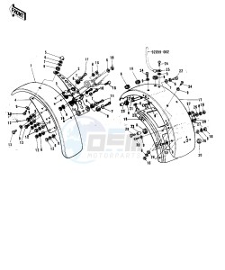 F9 A (-A) 350 drawing FENDERS -- F9- -