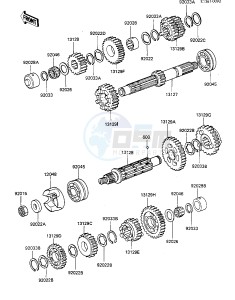 KZ 550 F [SPECTRE] (F1-F2) [SPECTRE] drawing TRANSMISSION