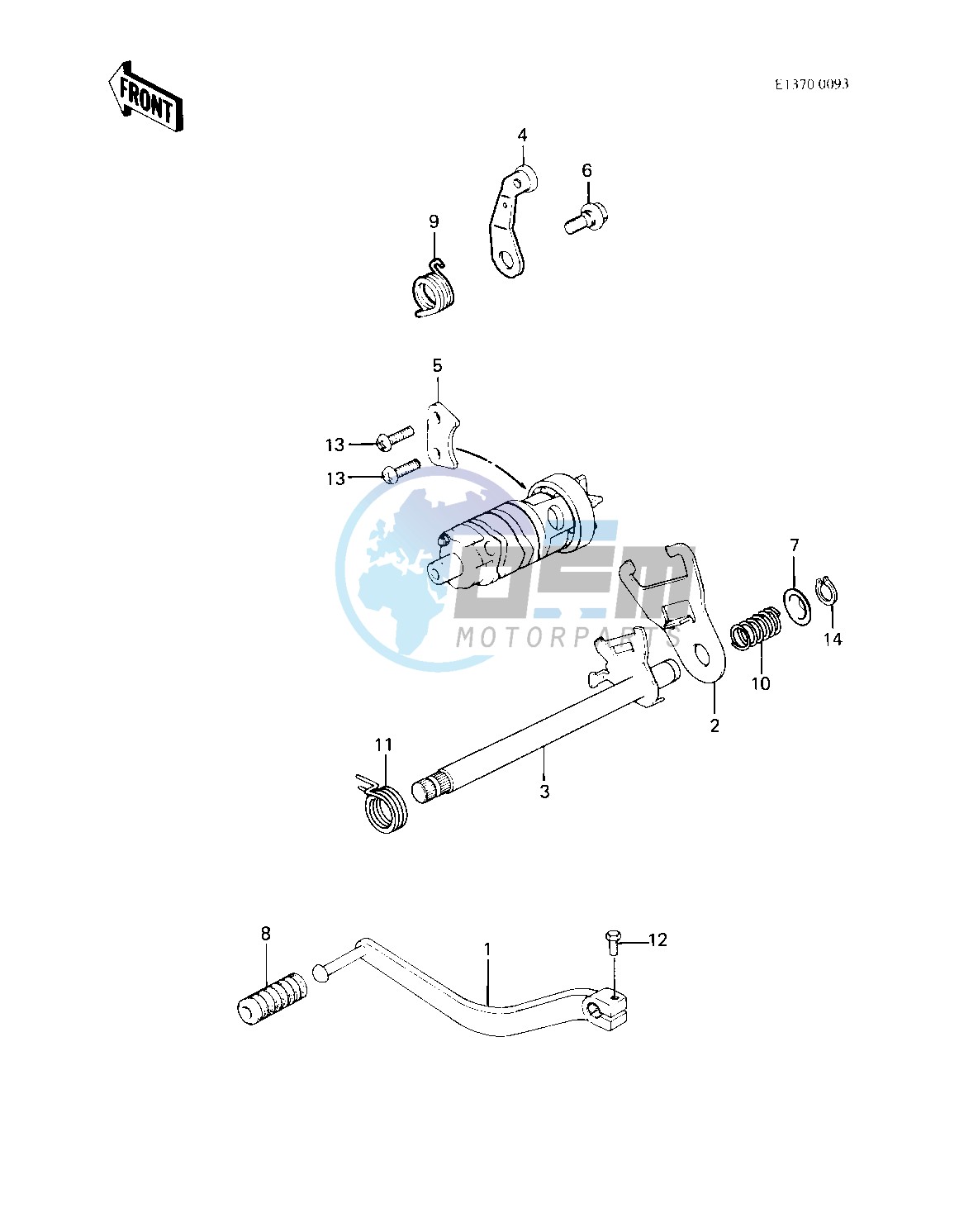 GEAR CHANGE MECHANISM -- 83 A2- -