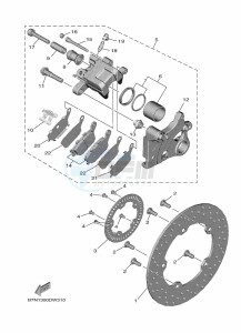 MT-09 SP MTN890D (BAMF) drawing REAR BRAKE CALIPER