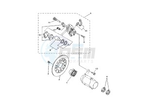 ATV 350 drawing REAR BRAKE