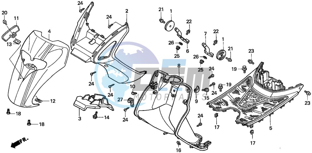 FRONT FENDER/STEP FLOOR