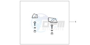 XL125VA EU / CMF - (EU / CMF) drawing PILLION ARMREST SET