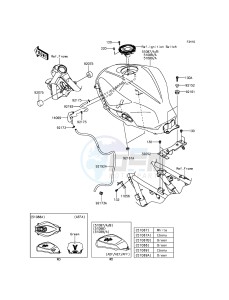 NINJA 300 EX300AEF XX (EU ME A(FRICA) drawing Fuel Tank